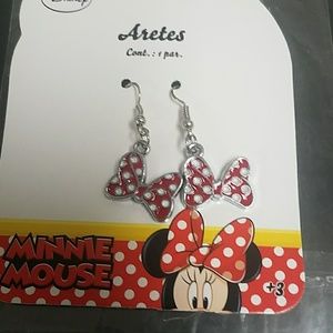 ❤ 2/$15 Cute Minnie mouse bow earrings